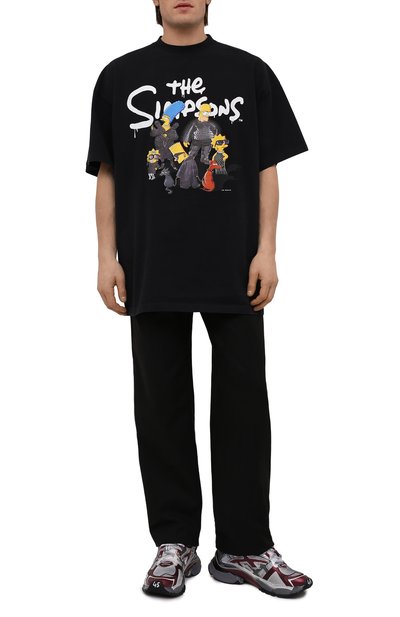 Хлопковая футболка balenciaga x the simpsons BALENCIAGA, арт. 676589/TLVG7, фото 2
