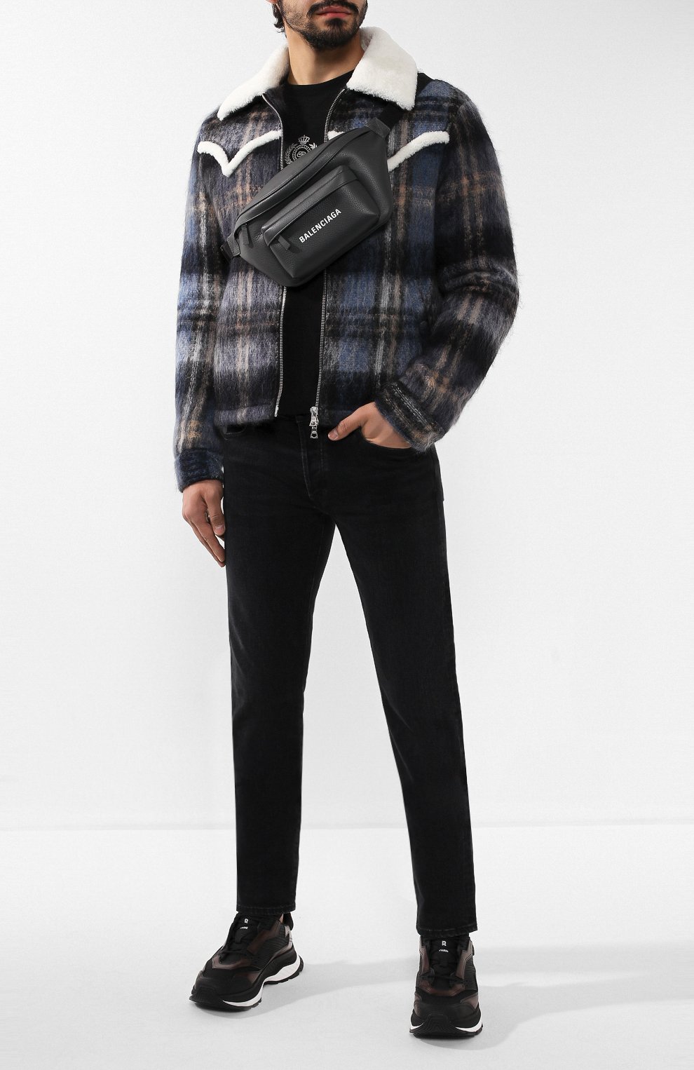 Кожаная поясная сумка everyday BALENCIAGA, арт. 552375/DLQ4N, фото 2