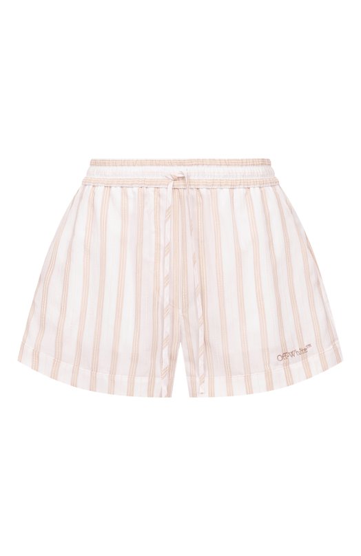 Шорты из вискозы и хлопка Off-White 0WCB05JS26FAB001 Белый 0WCB05JS26FAB001