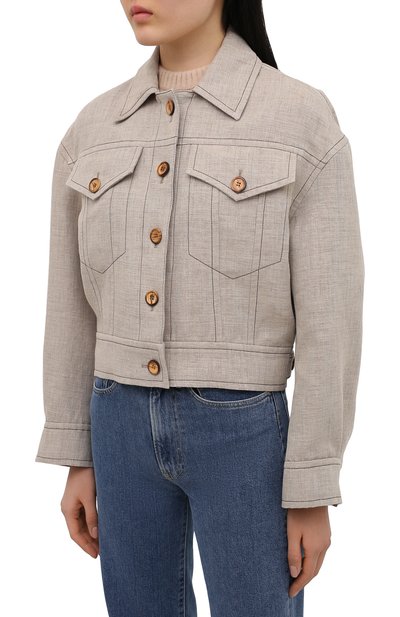 Куртка ACNE STUDIOS бежевого цвета по цене 66800 руб., арт. A90346, фото 3 Куртка ACNE STUDIOS, арт. A90346, фото 3