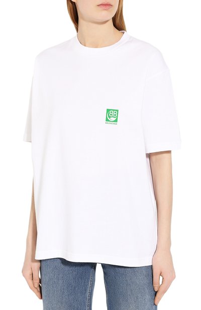 Хлопковая футболка BALENCIAGA, арт. 594599/THV63, фото 3