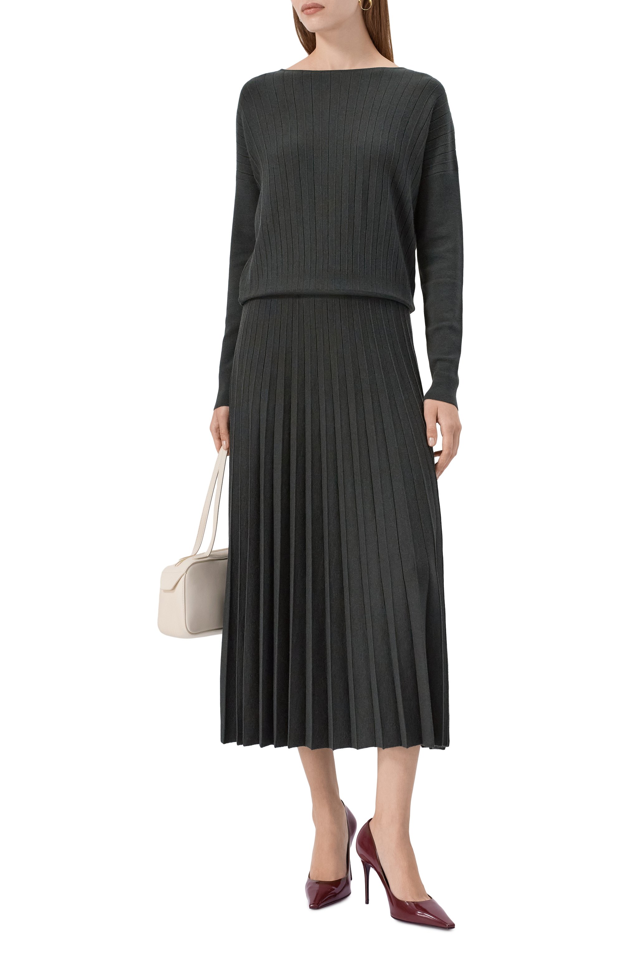 Юбка из шерсти и шелка AGNONA, арт. KG02020E/9D180NE, фото 2