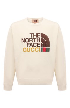 Мужской хлопковый свитшот the north face x gucci GUCCI кремвого цвета, арт. 626990 XJDCM | Фото 1 (Рукава: Длинные; Длина (для топов): Стандартные; Принт: С принтом; Мужское Кросс-КТ: свитшот-одежда; Материал сплава: Проставлено; Нос: Не проставлено; Материал внешний: Хлопок; Стили: Спорт-шик; Драгоценные камни: Проставлено)