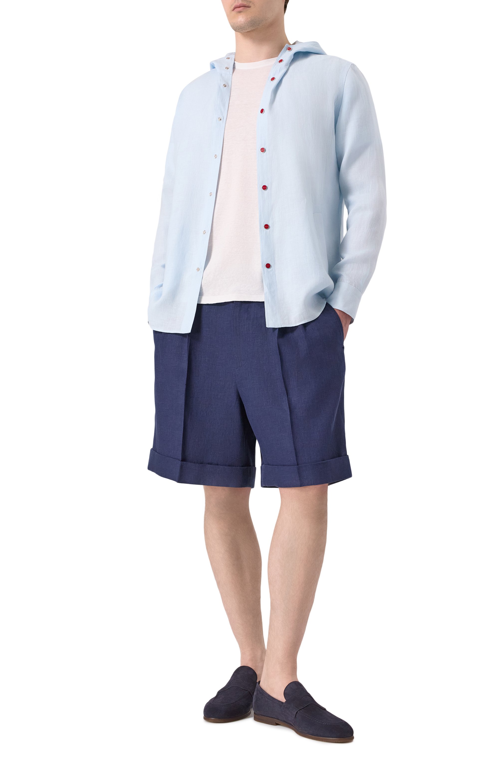 Льняные шорты VALENTINO, арт. 6V3RDE30AKR, фото 2