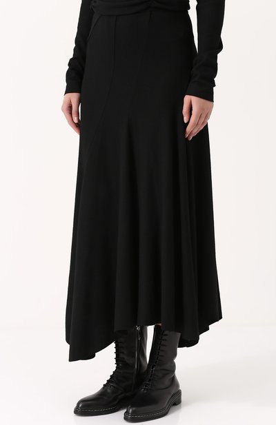 Однотонная шерстяная юбка-макси Y`S, арт. YK-S42-138, фото 3