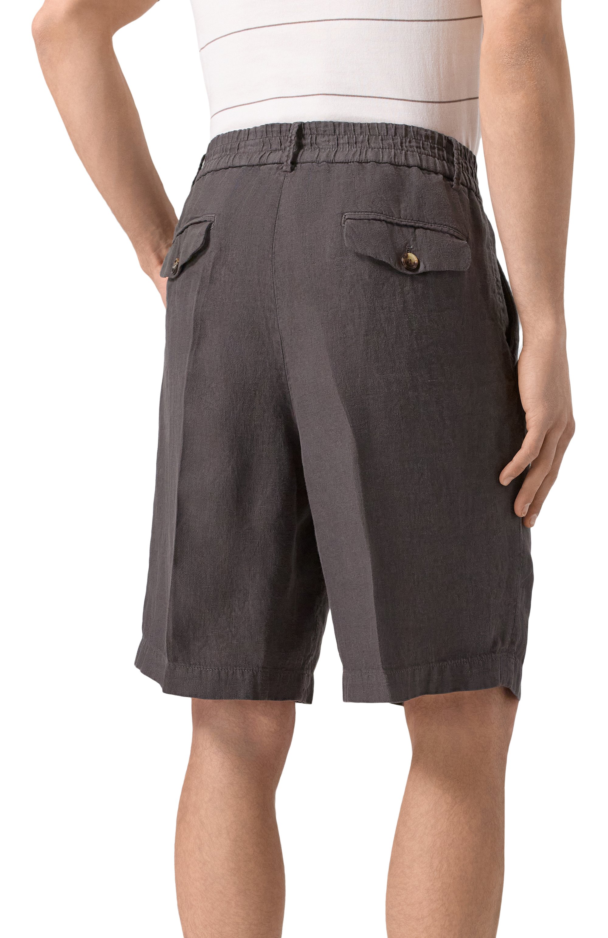 Льняные шорты BRUNELLO CUCINELLI, арт. M243DU0065, фото 4