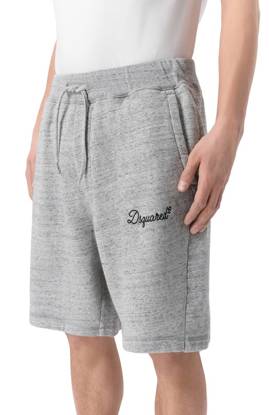 Хлопковые шорты Dsquared2 S74MU0970/D25026 Серый  S74MU0970/D25026 Фото 3