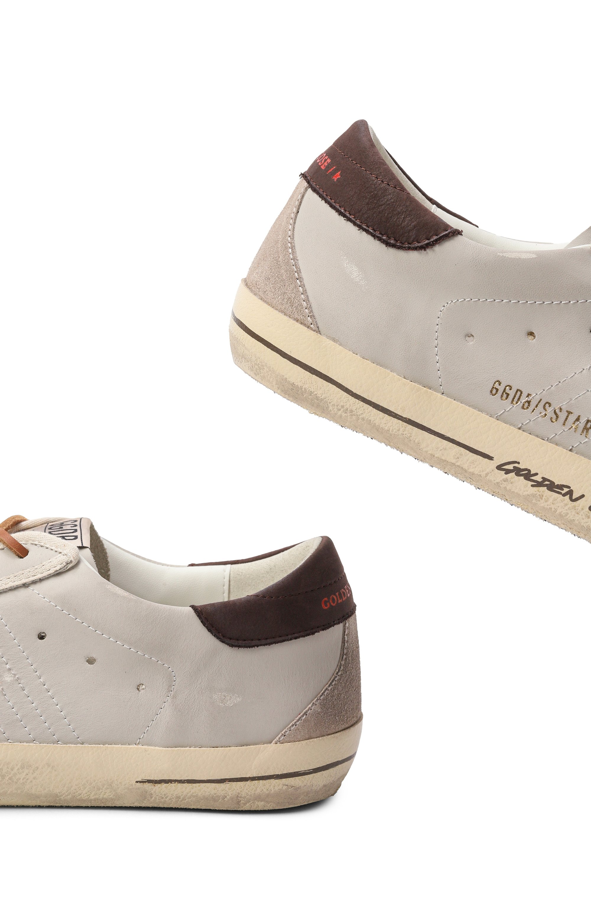 Кожаные кеды super-star GOLDEN GOOSE DELUXE BRAND, арт. GMF00595.F007338, фото 7