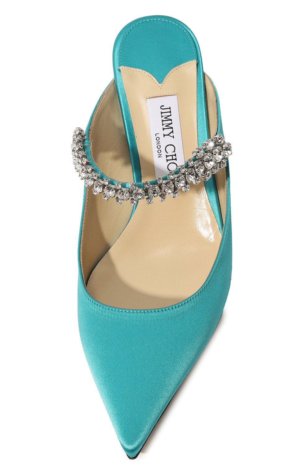 Текстильные мюли bing 65 JIMMY CHOO, арт. BING65/SAT, фото 6