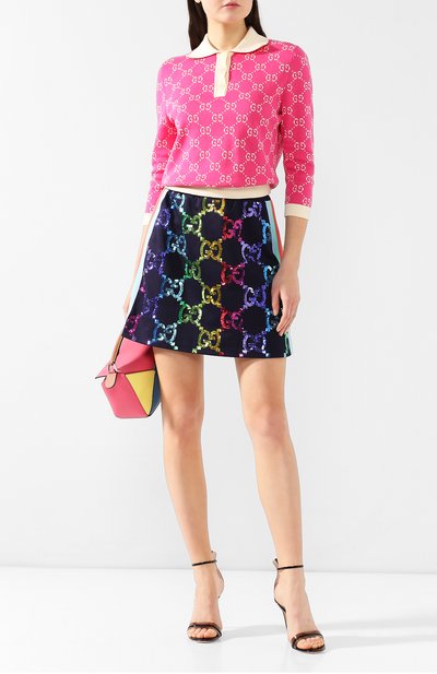 Хлопковое поло GUCCI, арт. 555024/XKAHV, фото 2