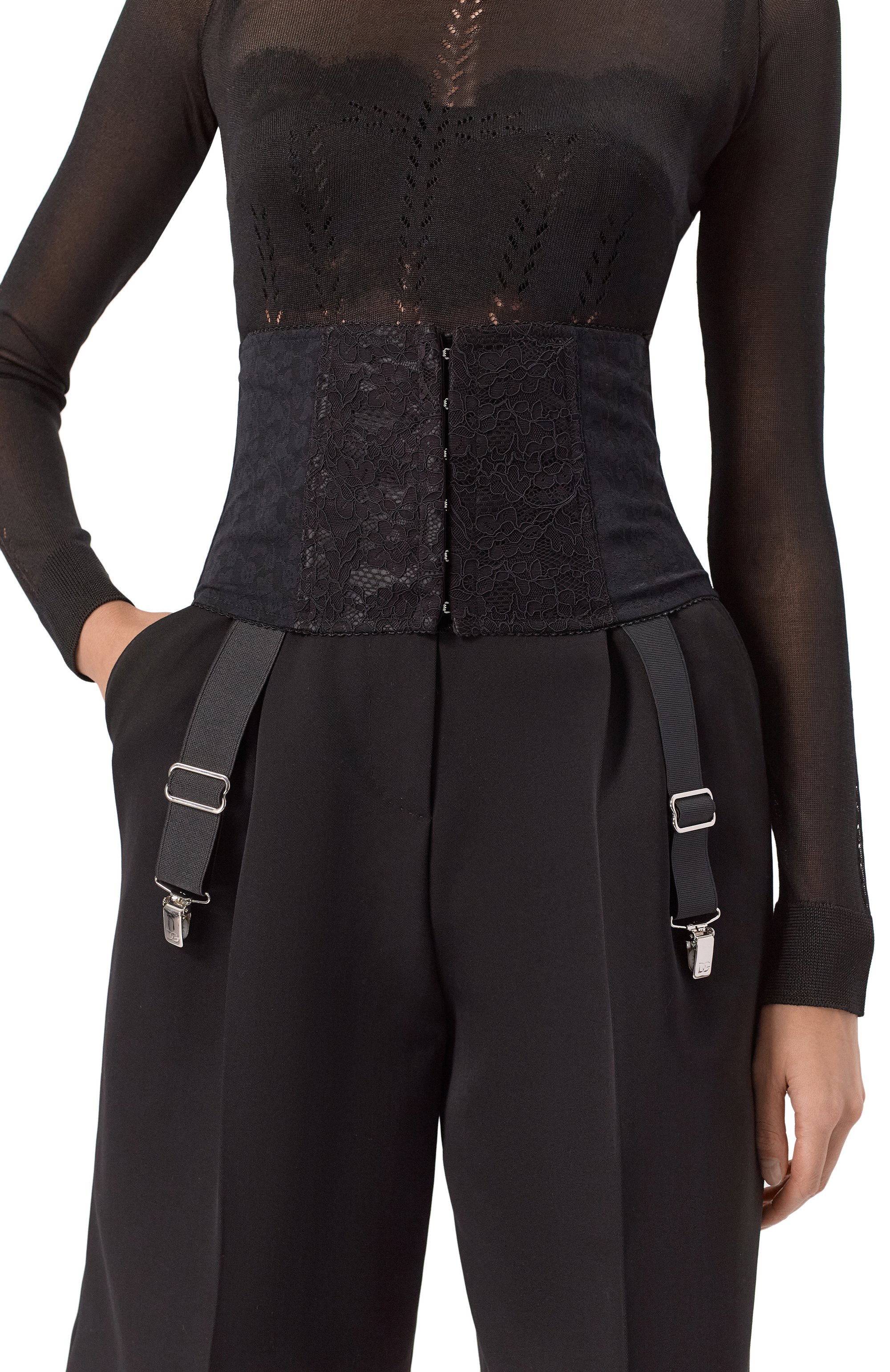 Пояс DOLCE & GABBANA черного цвета по цене 126000 руб., арт. FB404A/GDC2P, фото 2 Пояс DOLCE & GABBANA, арт. FB404A/GDC2P, фото 2