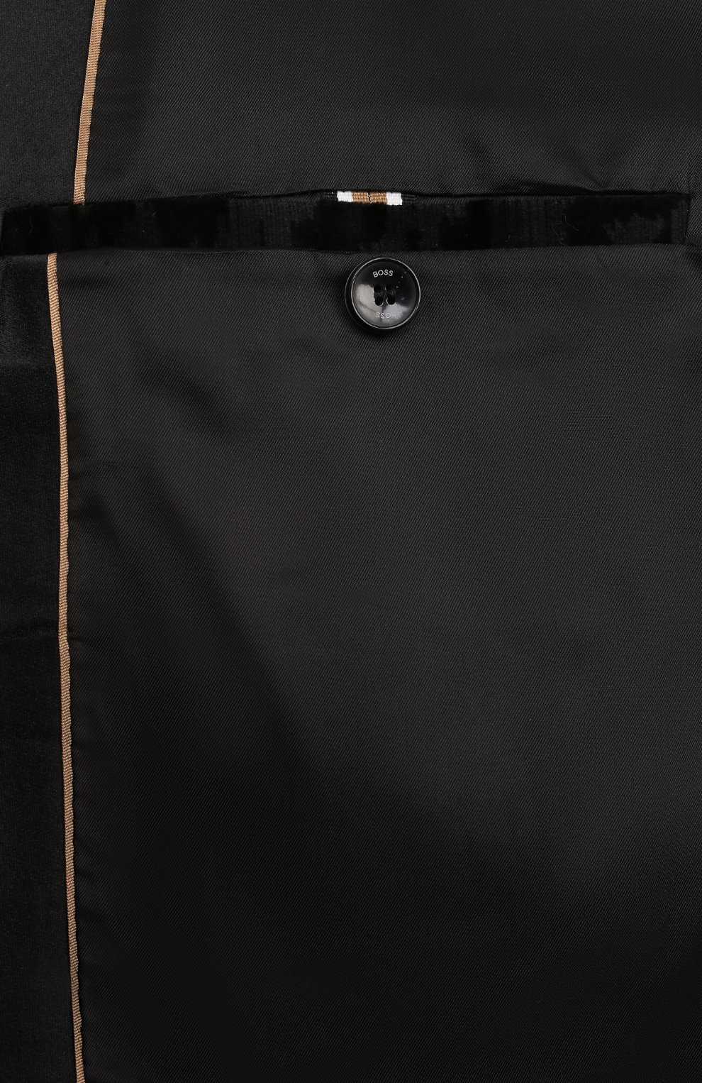 Хлопковый смокинг BOSS черного цвета по цене 86800 руб., арт. 50527994, фото 6 Хлопковый смокинг BOSS, арт. 50527994, фото 6