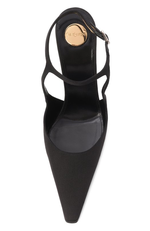 Текстильные туфли Manon 110 Saint Laurent 840734/AAFAI Чёрный  840734/AAFAI Фото 6