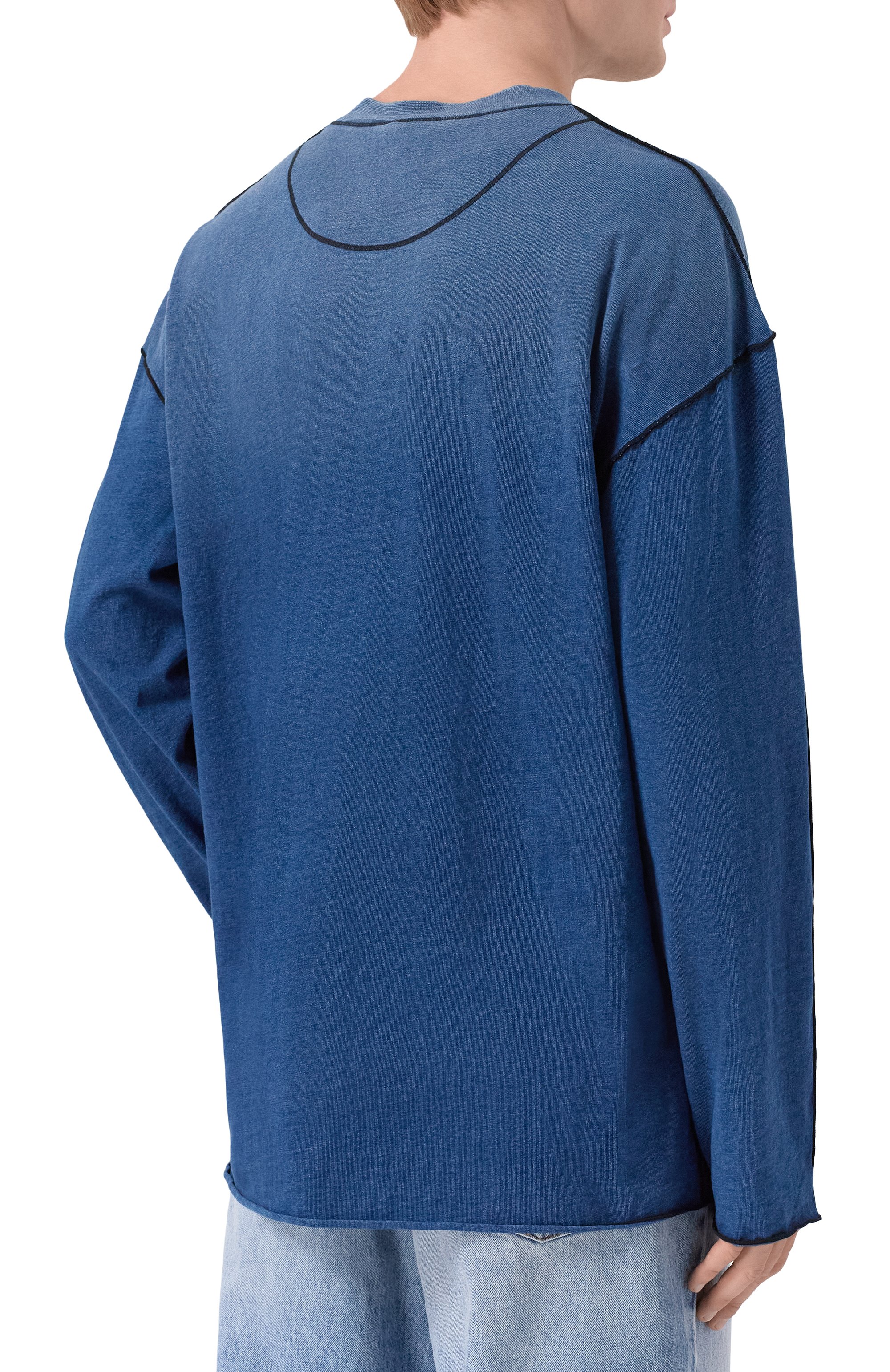 Хлопковый лонгслив DIESEL, арт. A19991/0PKAG, фото 4