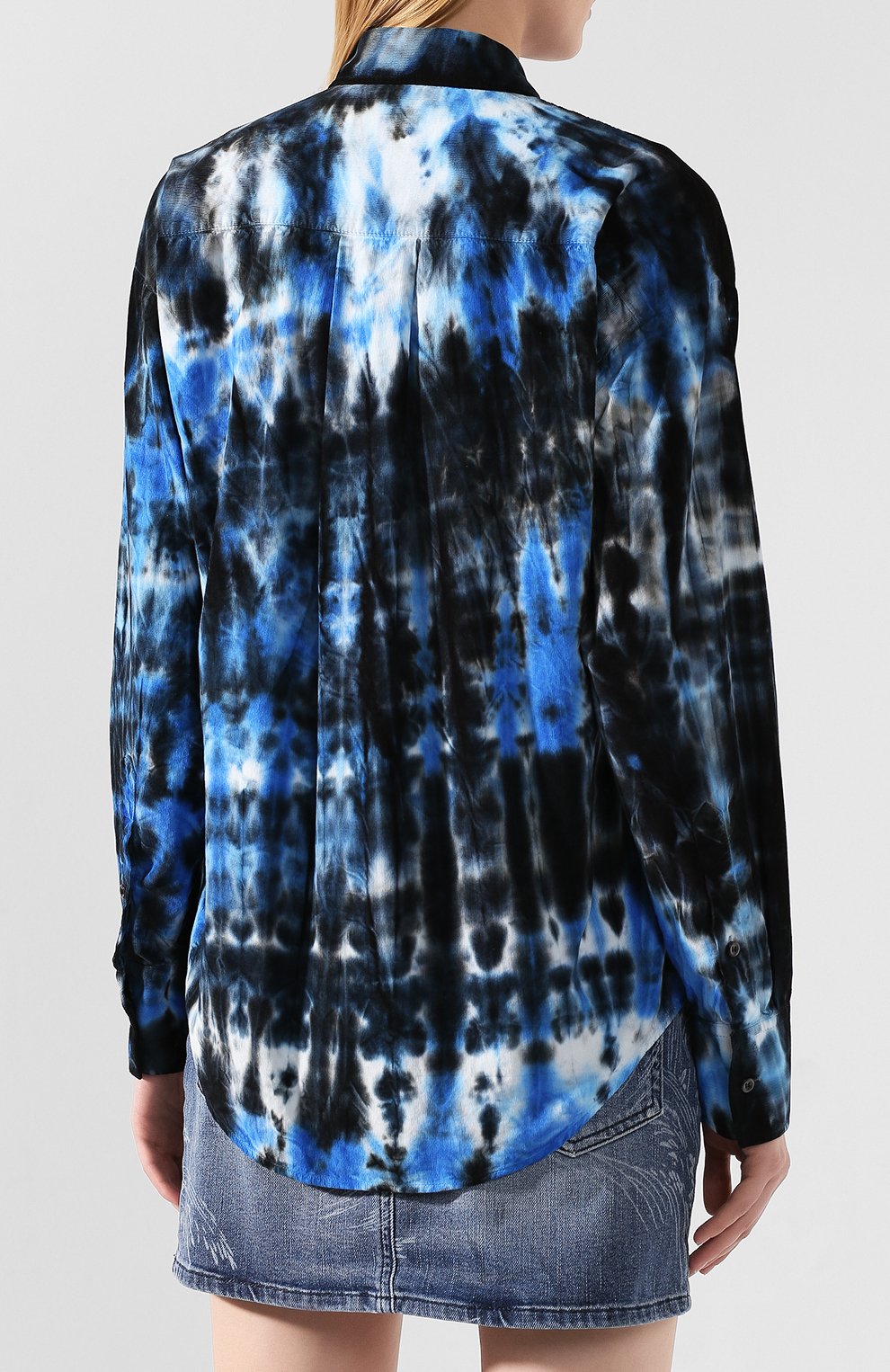 Хлопковая рубашка DSQUARED2 синего цвета по цене 36350 руб., арт. S72DL0612/S49253, фото 4 Хлопковая рубашка DSQUARED2, арт. S72DL0612/S49253, фото 4