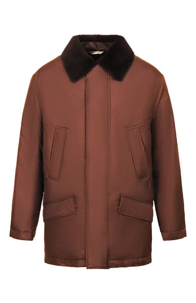 Мужская шелковая куртка с отделкой из овчины ZILLI, арт. ASEN00M0629VTSU00_001