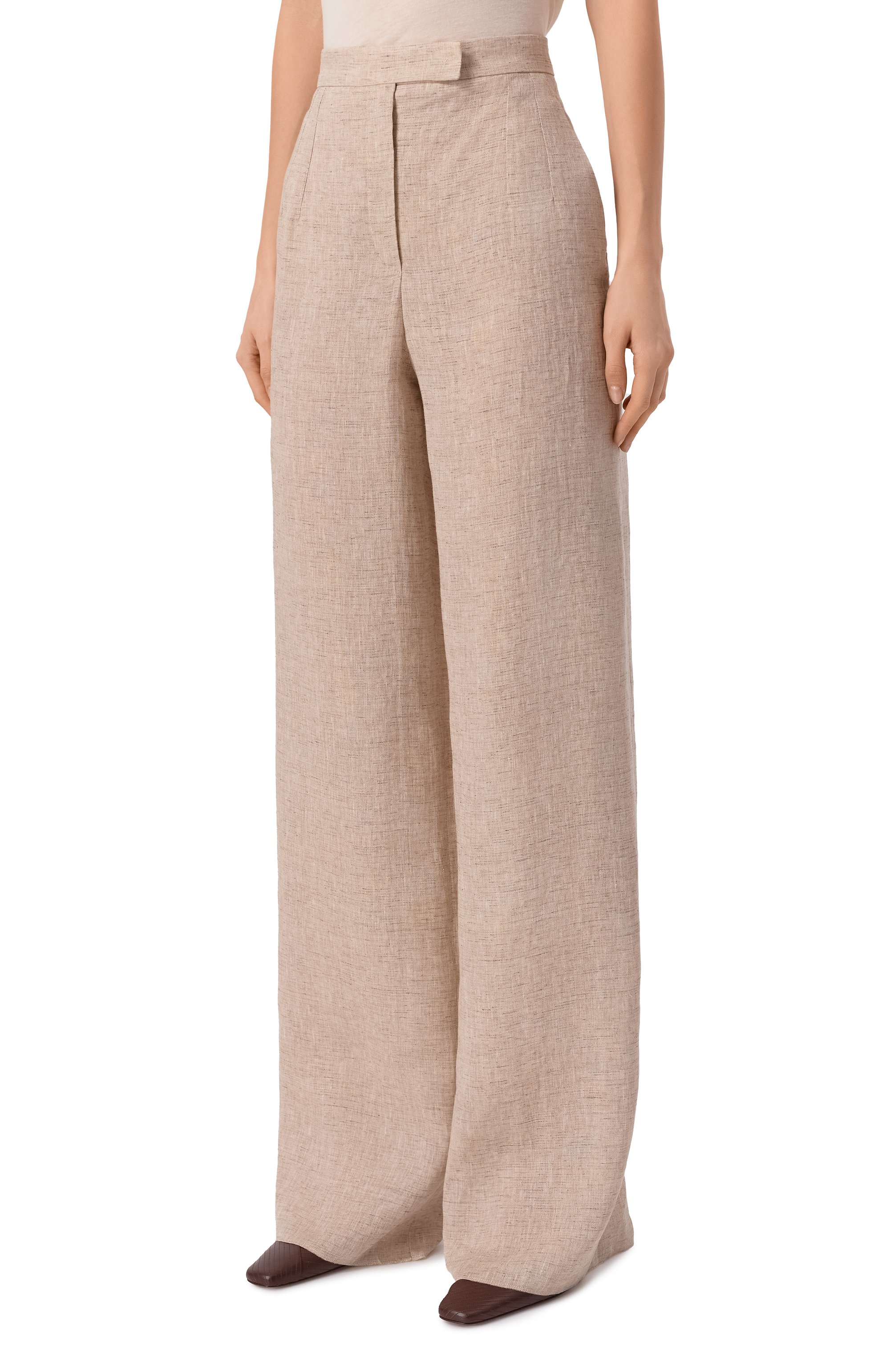 Льняные брюки EMPORIO ARMANI, арт. EW003973/TE10381, фото 3