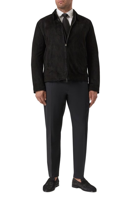 Замшевая куртка Brioni PLBV0L/PB713 Чёрный  PLBV0L/PB713 Фото 2