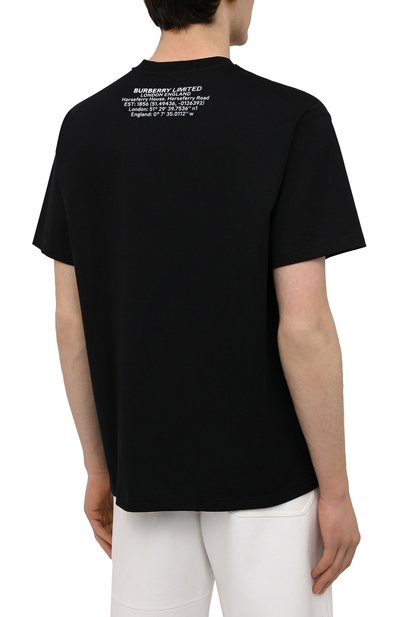 Хлопковая футболка BURBERRY, арт. 8040677, фото 4