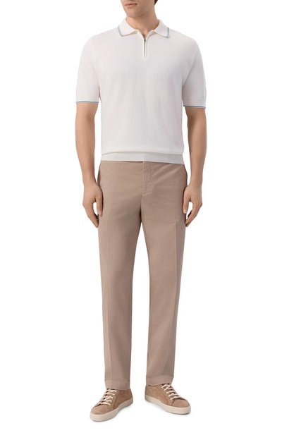 Мужская поло из хлопка  и шелка MVST, арт. M26.CSM.K425/C0TT0N/SILK