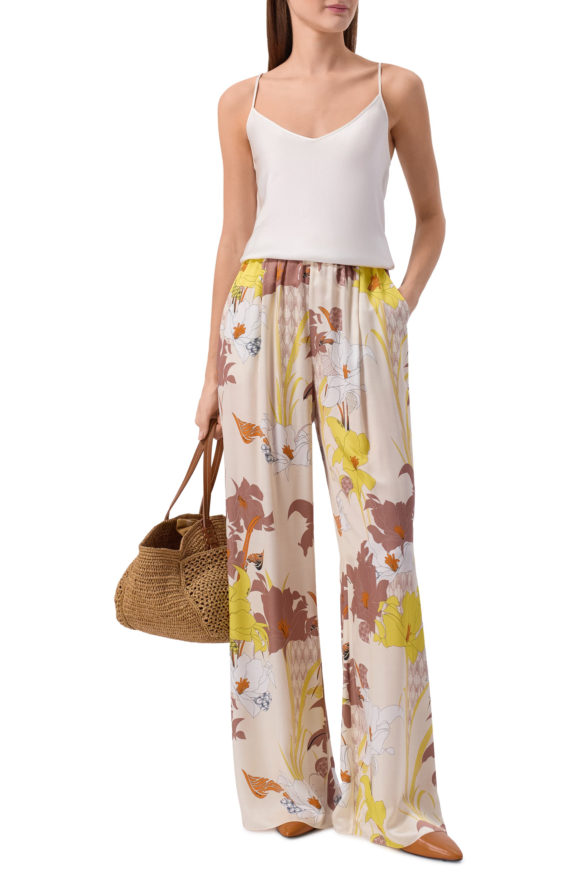 Брюки из хлопка и шелка FREEAGE, арт. WS26.PT193M.6001.112, фото 2