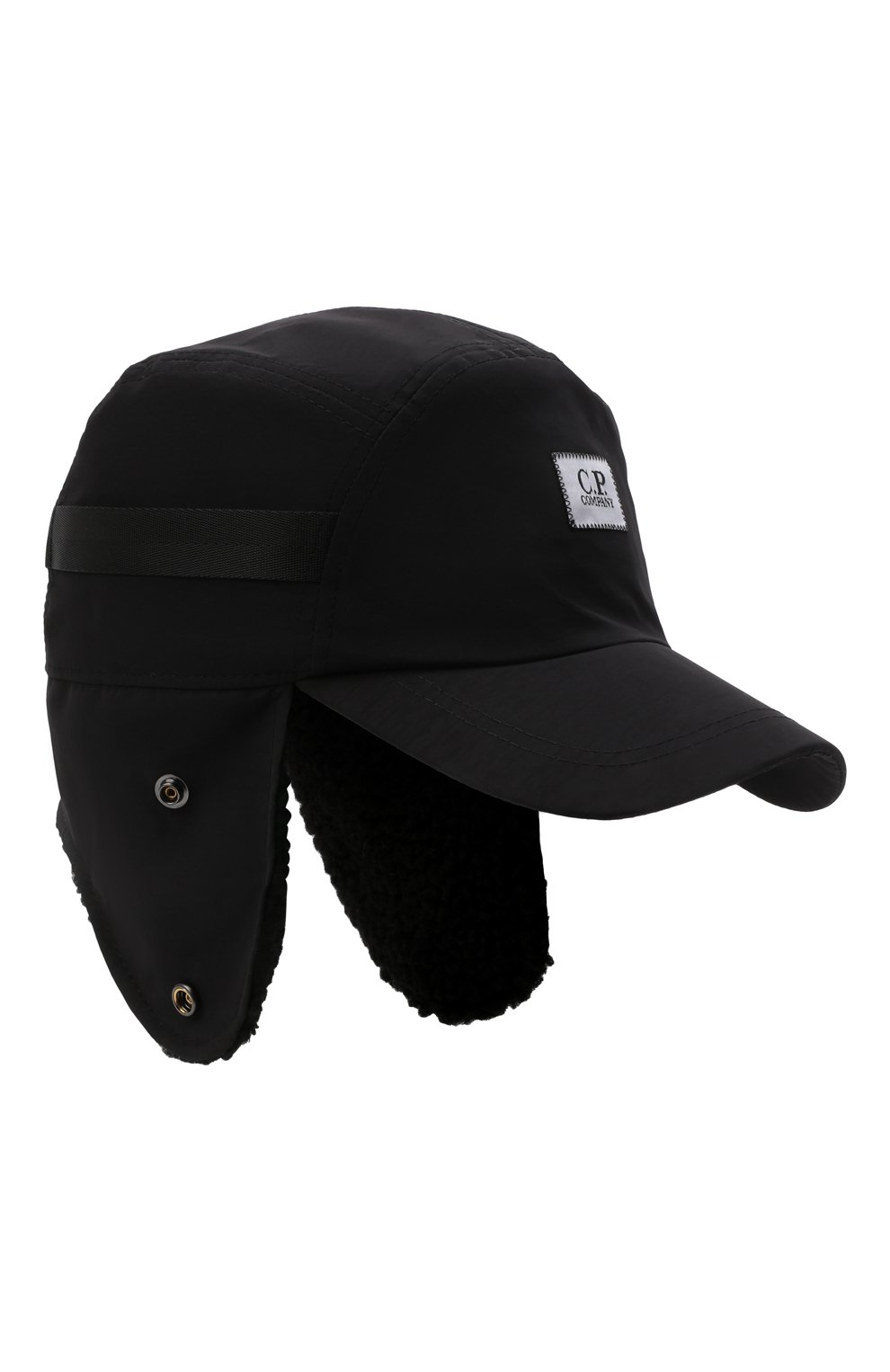Утепленная бейсболка C.P. COMPANY черного цвета по цене 16750 руб., арт. 11CMAC235A-005991A, фото 1 Утепленная бейсболка C.P. COMPANY, арт. 11CMAC235A-005991A, фото 1