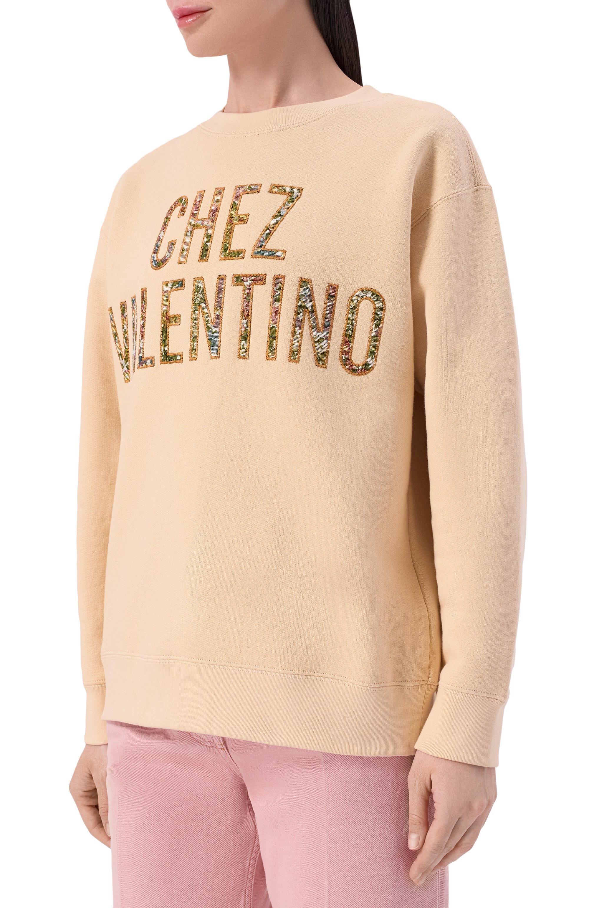 Хлопковый свитшот VALENTINO, арт. 8B3MF25F/A4T, фото 3