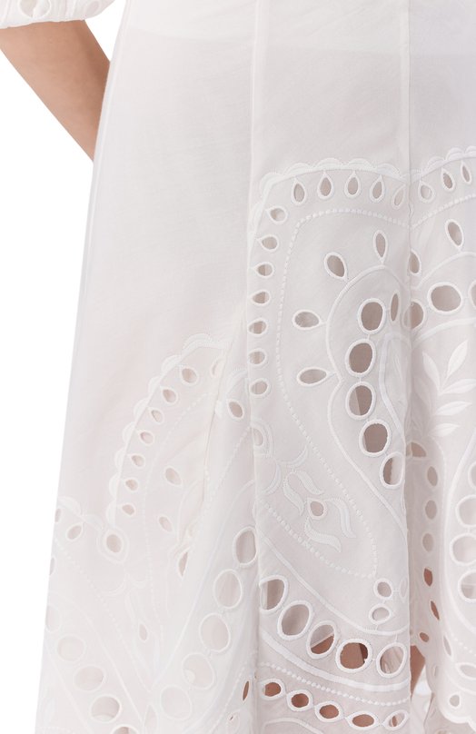 Хлопковая юбка Charo Ruiz Ibiza 263402 Белый  263402 Фото 5