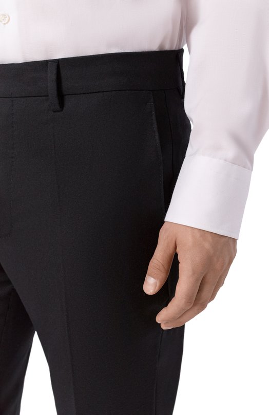 Брюки из шерсти и шелка Berwich VULCAN0 195/DR1483 Чёрный  VULCAN0 195/DR1483 Фото 5