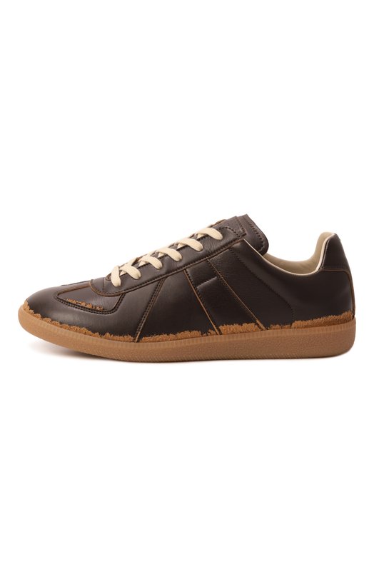 Кожаные кеды Replica Maison Margiela S57WS0517/P7414 Коричневый  S57WS0517/P7414 Фото 4