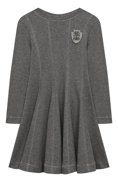 Платье из хлопка и кашемира BRUNELLO CUCINELLI, арт. BB056A315A, фото 1