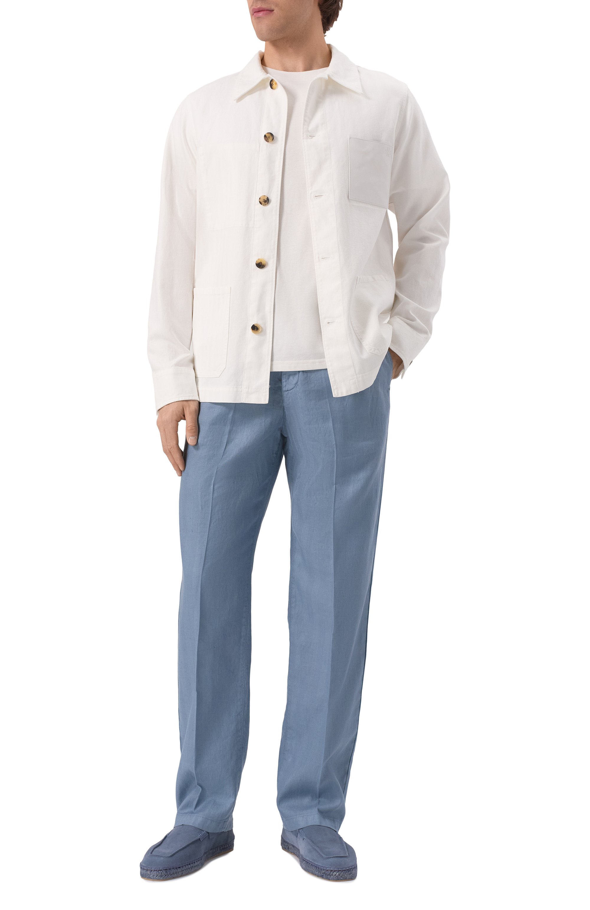 Куртка-рубашка из хлопка и льна JACOB COHEN, арт. 25E P/JUM_E0022 080 S4002 TN, фото 2