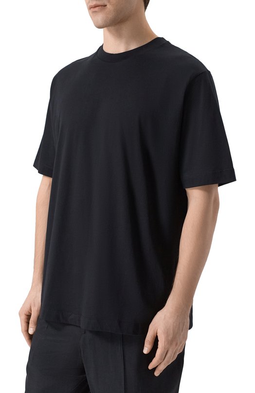 Хлопковая футболка Laneus S6LAMATH218 Чёрный  S6LAMATH218 Фото 3