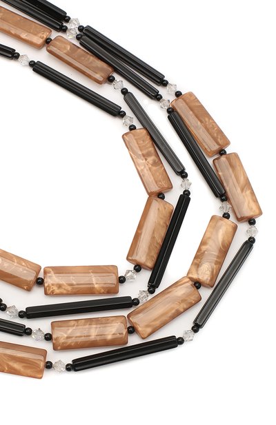 Колье GIORGIO ARMANI темно-бежевого цвета по цене 222000 руб., арт. 61M021/0A002, фото 2 Колье GIORGIO ARMANI, арт. 61M021/0A002, фото 2