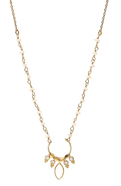 Колье HANKA_IN, арт. QUEEN-C0-PEB-PDL-0.5M, фото 3