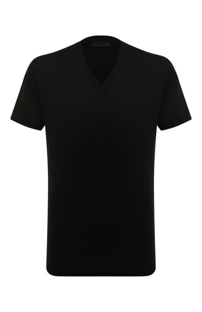 Мужская хлопковая футболка PRADA, арт. UJM493-ILK-F0002-181