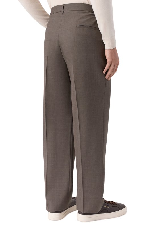 Шерстяные брюки Hevo T0RRECANNE24/L755 Коричневый  T0RRECANNE24/L755 Фото 4