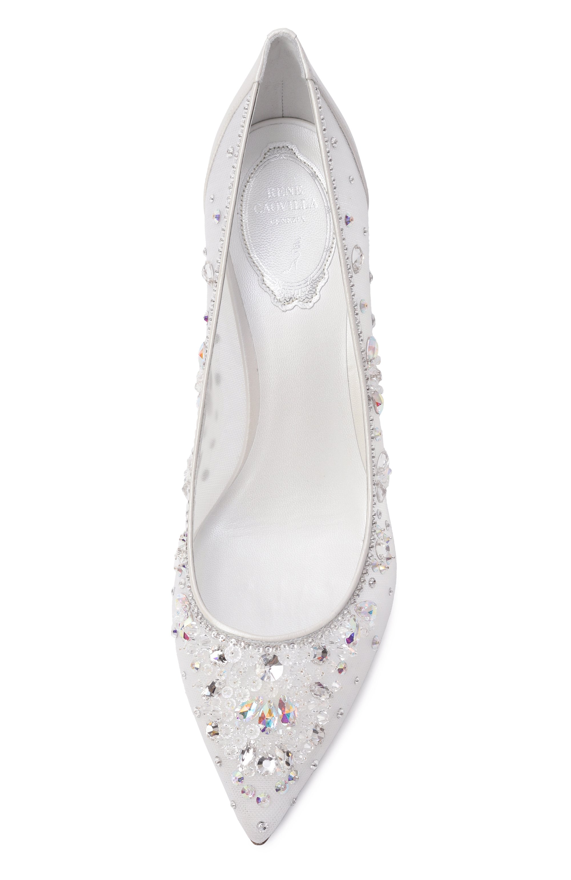 Комбинированные туфли cinderella 80 RENE CAOVILLA, арт. C12292-080/CRIN, фото 6