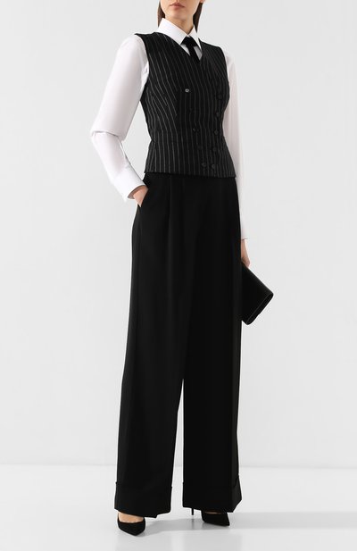Жилет из смеси шерсти и шелка DOLCE & GABBANA, арт. F79T0T/FR2XI, фото 2