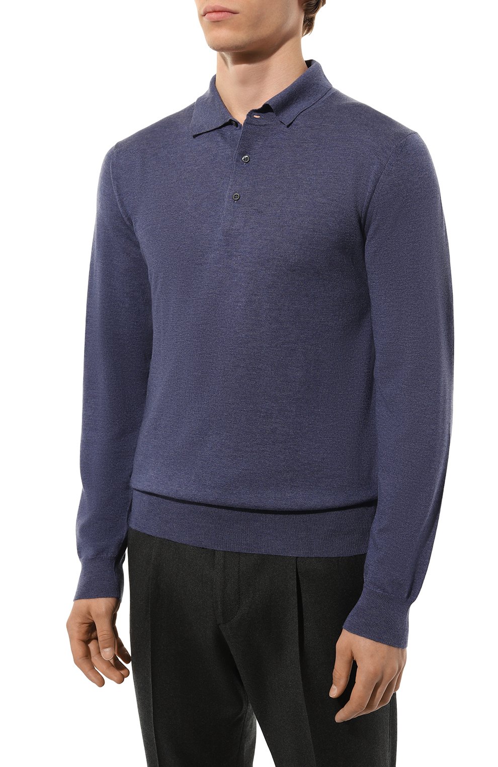 Поло из шерсти и кашемира CORNELIANI, арт. 94M579-9425184, фото 3