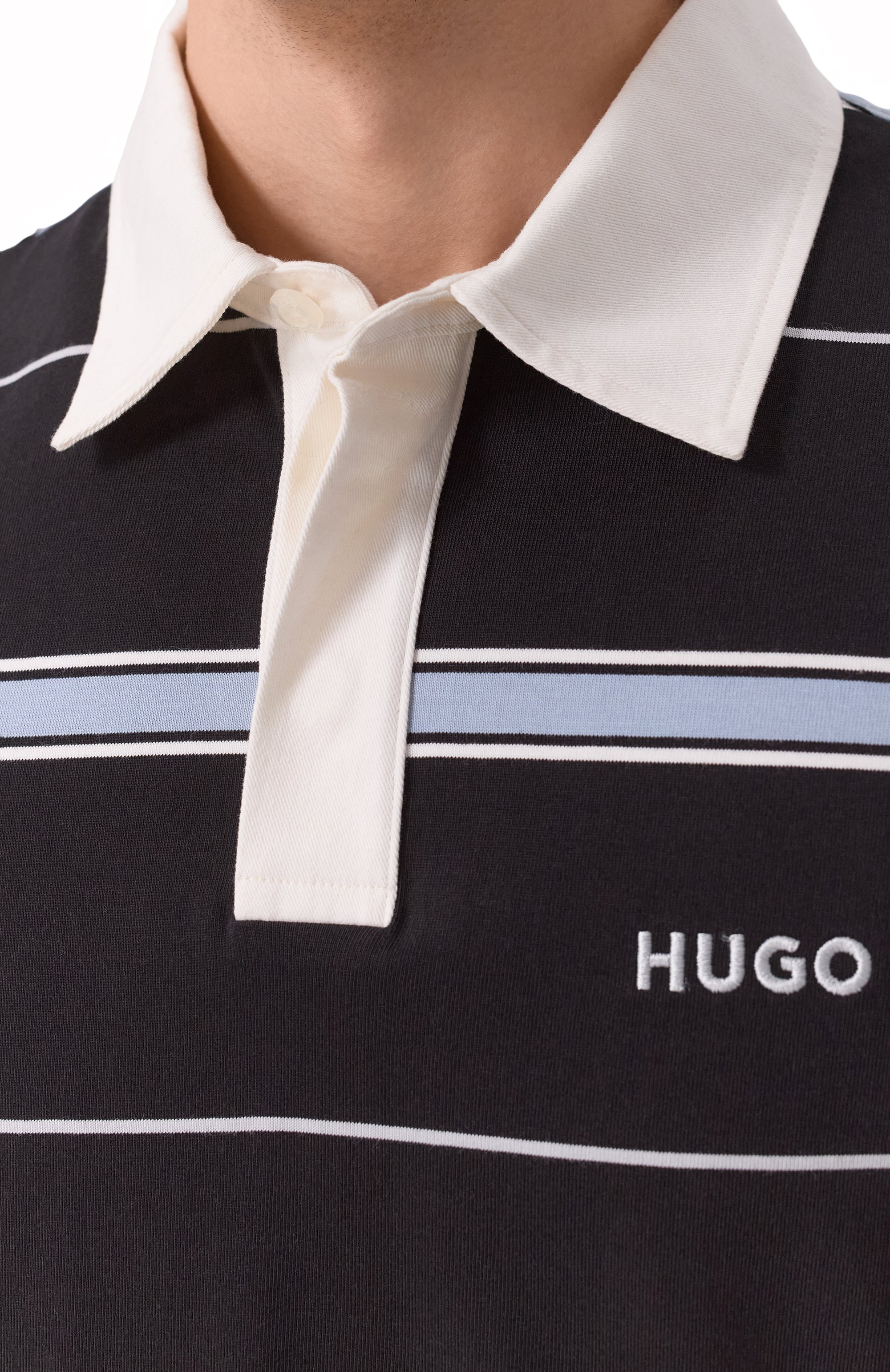 Хлопковое поло HUGO, арт. 50534676, фото 5