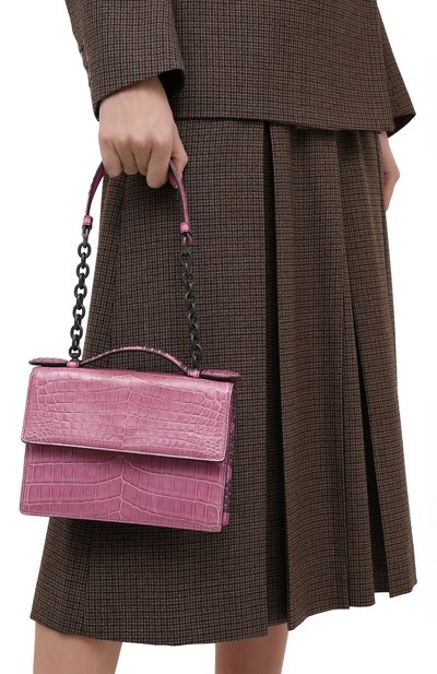 Сумка из кожи крокодила BOTTEGA VENETA, арт. 420466/VI0GP, фото 2