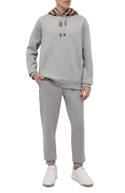 Хлопковое худи BURBERRY, арт. 8045005, фото 2