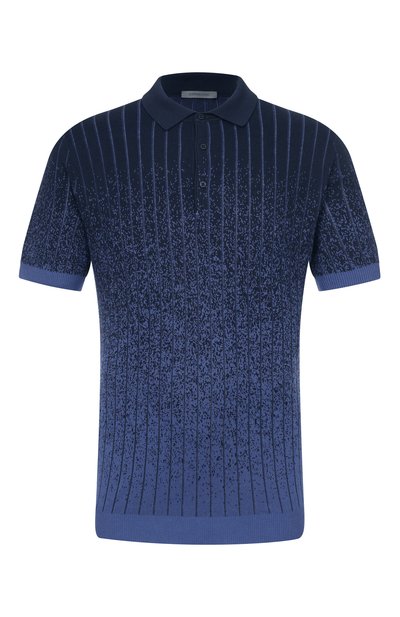 Мужское поло из хлопка и шелка CORNELIANI, арт. 27M551/2725100