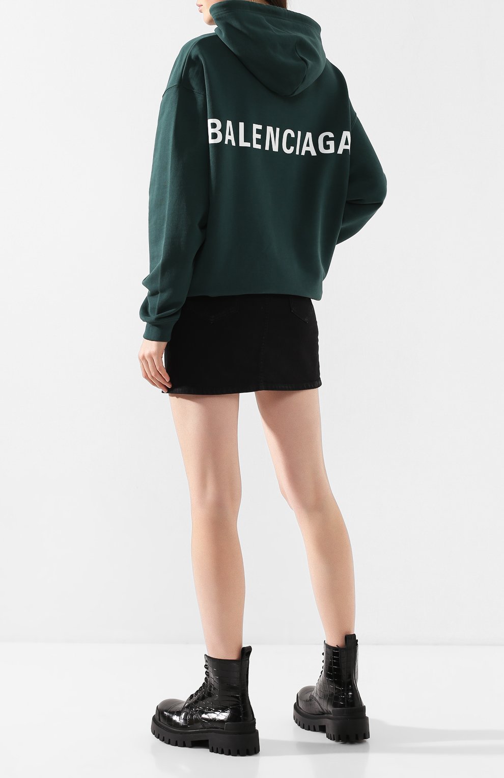 Хлопковое худи BALENCIAGA, арт. 570798/THV79, фото 2