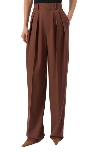 Шерстяные брюки SAINT LAURENT, арт. 824389/Y405W, фото 3