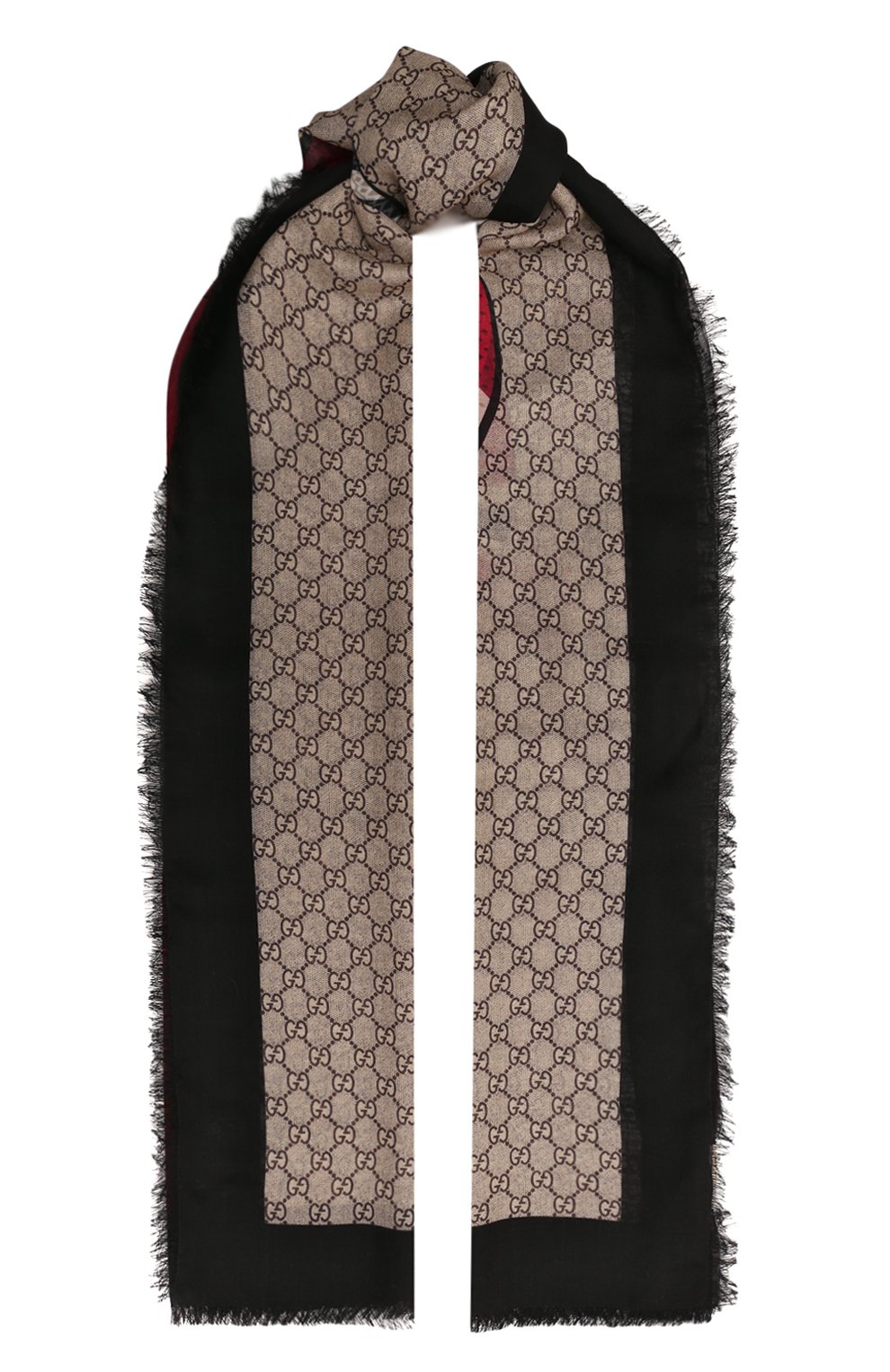 Шерстяной шарф GUCCI бежевого цвета по цене 51840 руб., арт. 429733 4G200, фото 1 Шерстяной шарф GUCCI, арт. 429733 4G200, фото 1