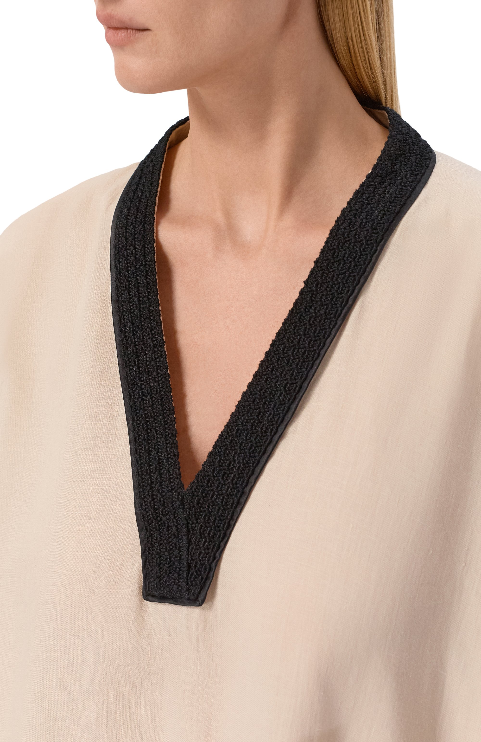 Льняная туника AGNONA, арт. TR1108E/U3049E, фото 4