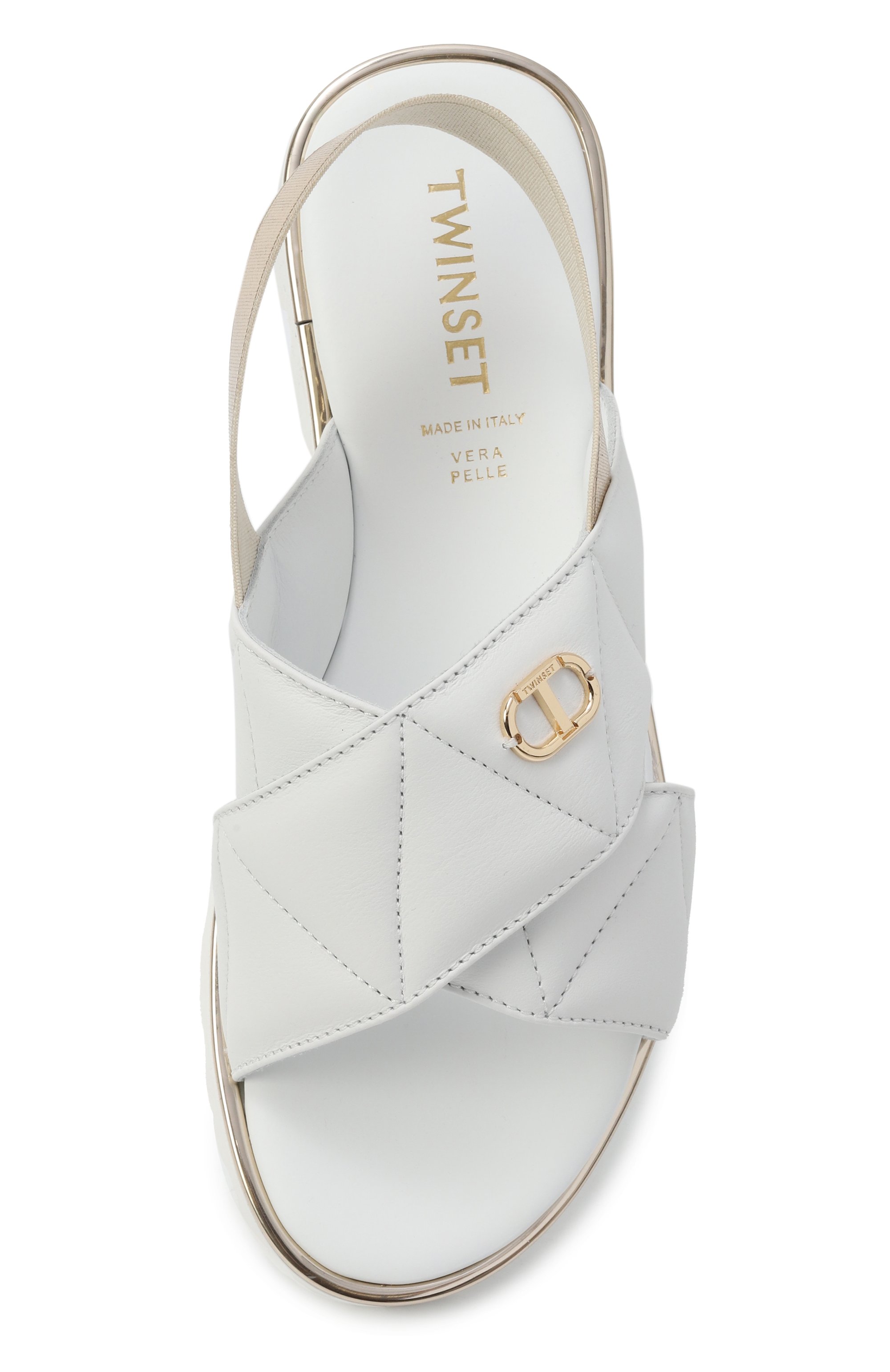 Кожаные сандалии TWINSET, арт. 251GCJ044/35-40, фото 4