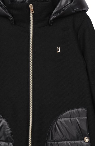 Шерстяное пальто HERNO черного цвета по цене 62650 руб., арт. GC000049G/33344_001, фото 3 Шерстяное пальто HERNO, арт. GC000049G/33344_001, фото 3